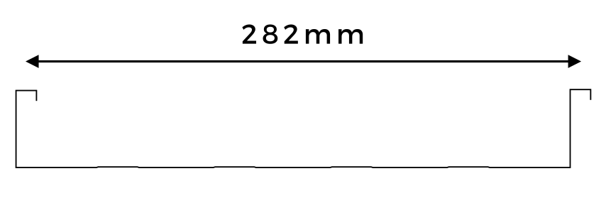 Standing Seam 282mm profile